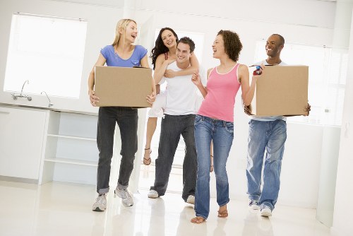 Office removals planning in North Sheen with movers preparing equipment