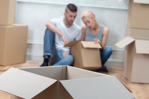 Packing and moving items with a man and van service in North Sheen