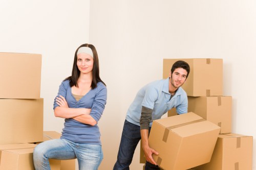 Team assessing a service concern during a move
