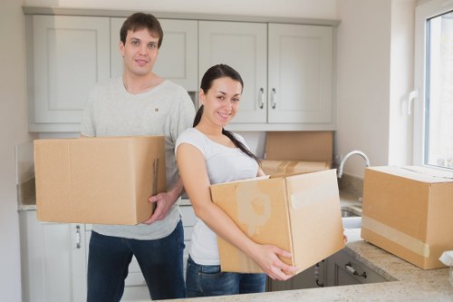 Well-maintained moving van and equipment ready for a safe job